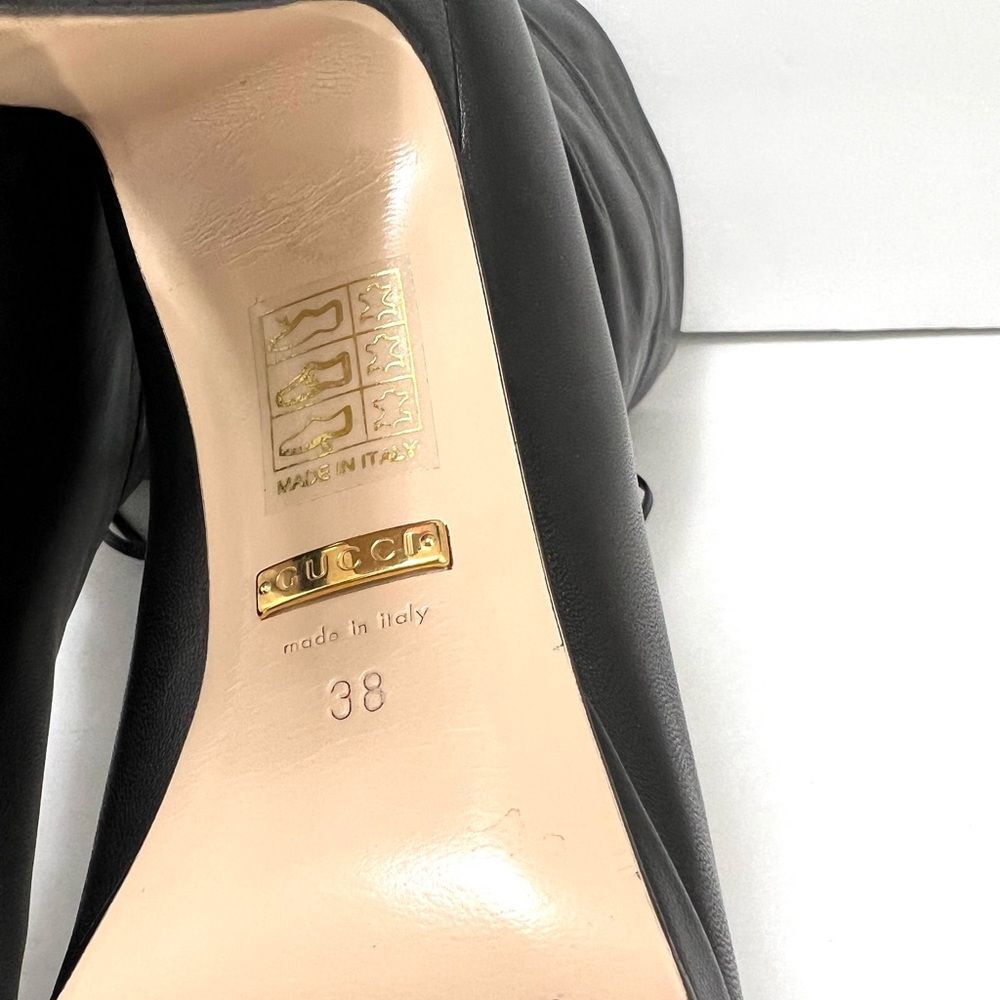 Gucci Black Ankle Boots with Sleek Design and Medium Heels - Picture 13 of 16